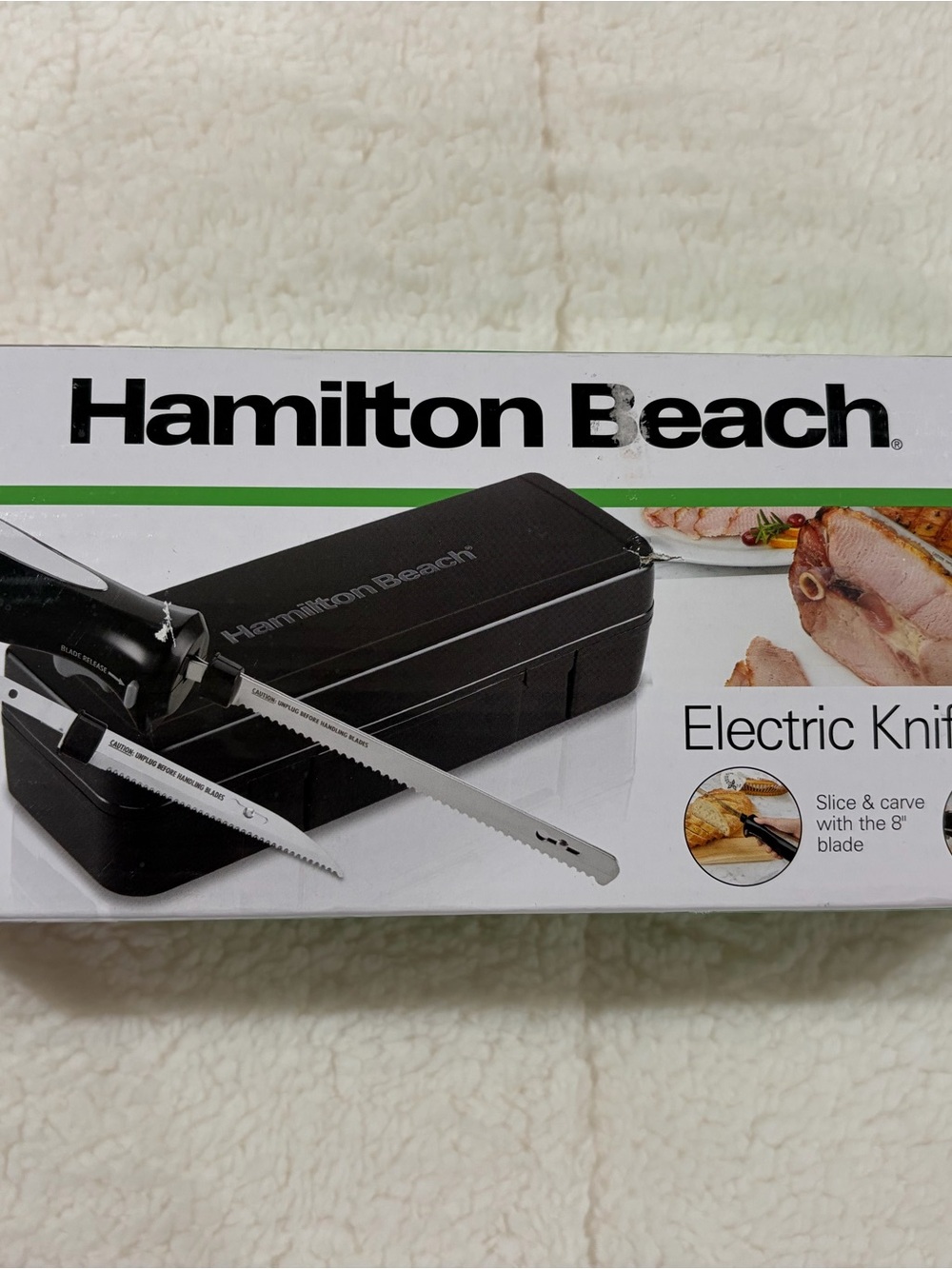 Hamilton Beach Black and Silver Electric Knife with Storage Case